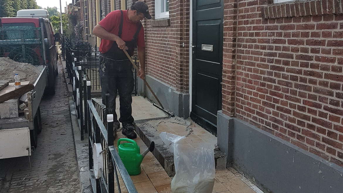 014.Nieuwe verharding inwassen